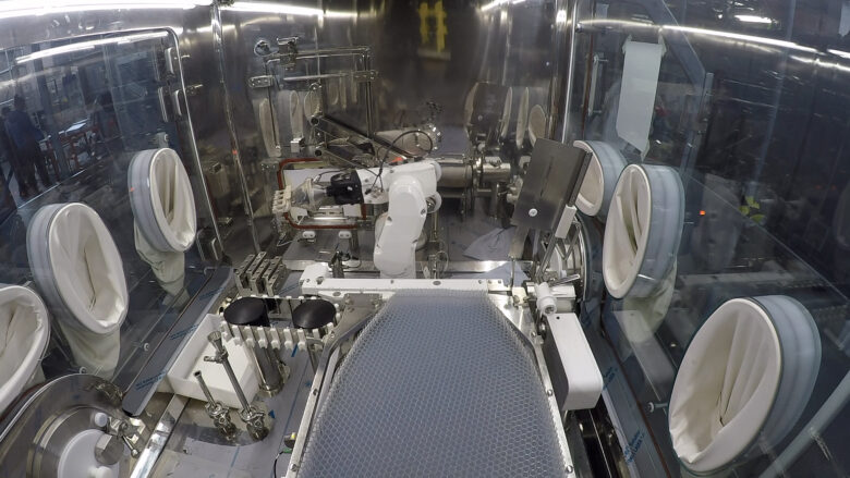 Automatic aseptic filling line - cartridges